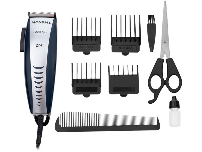 Máquina de Cortar Cabelo Mondial Hair Stylo - CR-07 4 Níveis de Altura Máquina de Cortar Cabelo Mondial Hair Stylo - CR-07 4 Níveis de Altura
