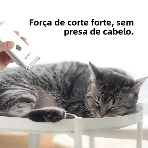 Imagem de Máquina De Cortar Cabelo Para Cães, Recarregável, Sem Fio, Baixo Ruído, Aparador De Pêlos Para