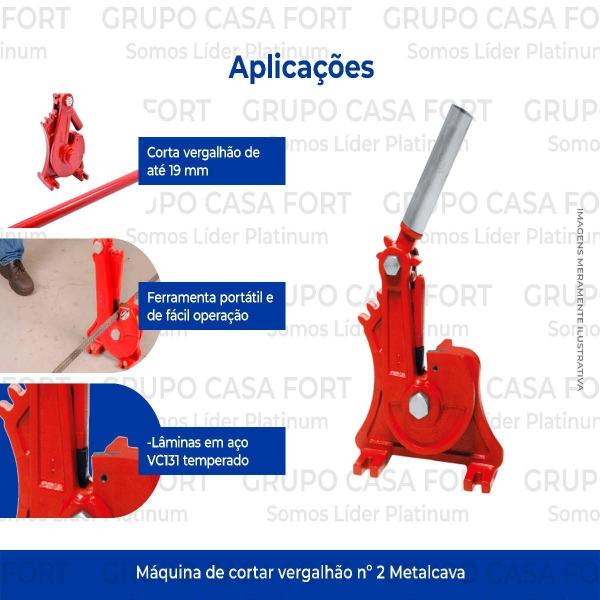 Imagem de Máquina De Cortar Vergalhão 19mm Metalcava Nº2