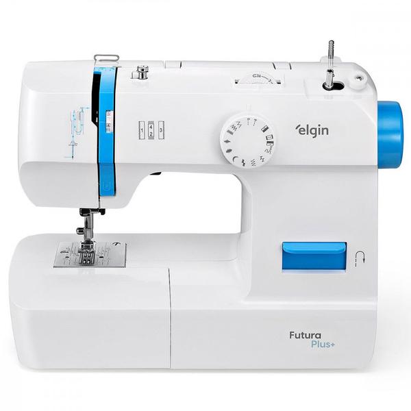 Máquina de Costura Elgin Futura Plus JX-2052 12 Pontos 127V Branca Máquina de Costura Elgin Futura Plus JX-2052 12 Pontos 127V Branca