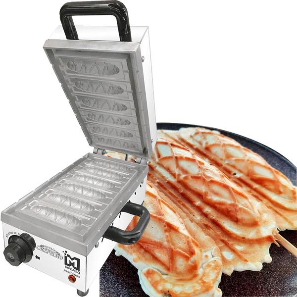 Imagem de Maquina de Crepe Suíço Palito 6 crepes Profissional