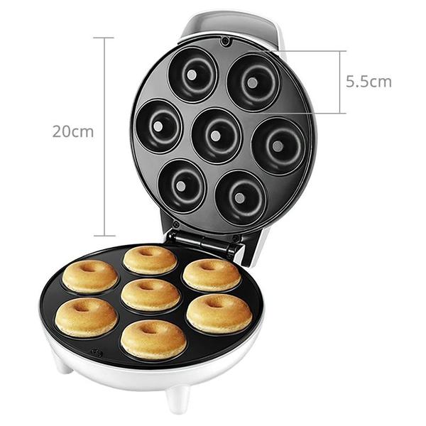 Imagem de Máquina De Donuts Mini Faz 3 Rosquinhas Confeitaria Waffle