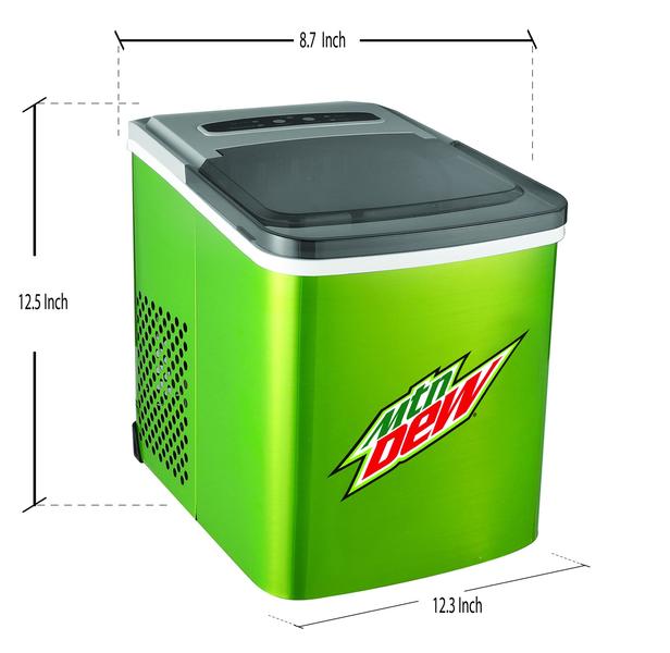 Imagem de Máquina de fazer gelo Curtis Mountain Dew em aço inoxidável 12 kg verde