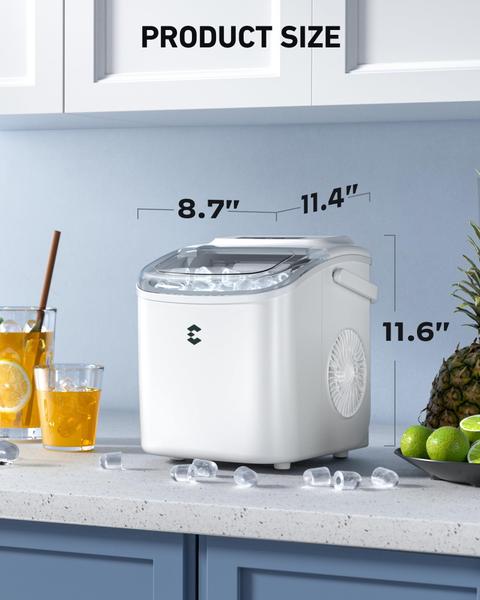 Imagem de Máquina de fazer gelo EASYERA Countertop 9 cubos em 6 minutos 12 kg 24h