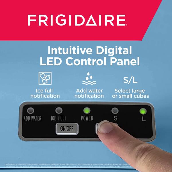 Máquina de fazer gelo Frigidaire EFIC108-BLUE de bancada portátil azul Imagem de Máquina de fazer gelo Frigidaire EFIC108-BLUE de bancada portátil azul