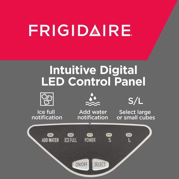 Imagem de Máquina de fazer gelo Frigidaire EFIC123-SS Bancada 12 kg de aço inoxidável