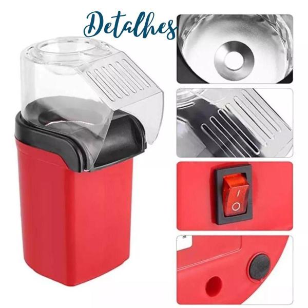 Máquina de Fazer Pipoca Direcionador de Pipocas 1200w - BLACK WATCH Imagem de Máquina de Fazer Pipoca Direcionador de Pipocas 1200w
