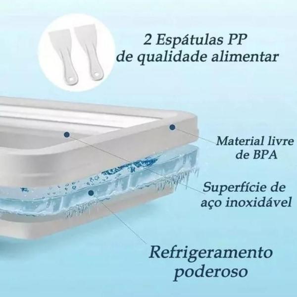 Imagem de Máquina De Fazer Sorvete Em Rolo - Compacta E Completa