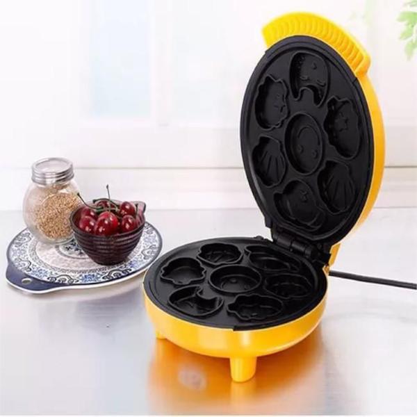 Imagem de Maquina De Fer Mini Cake Bolinhos Automatico Amarelo 220V