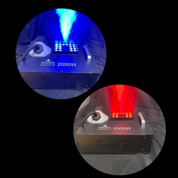 Imagem de Máquina De Fumaça 2000w 24 Leds Horiz E Vertical Rgb Dmx