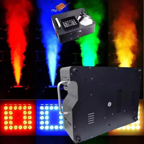 Imagem de Máquina de fumaça LED RGBW 2000W - 24 LEDs 3 em 1 - Festas e Eventos em Geral RO-66