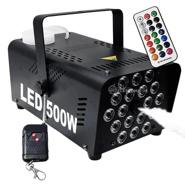 Imagem de Máquina De Fumaça Profissional 500W 18 LEDs RGBW Com 2 Controles Remoto 110V 1948818