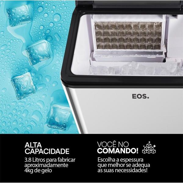 Máquina de Gelo 35 kg inox Ice Compact - EMG35 - EOS Imagem de Máquina de Gelo 35 kg inox Ice Compact - EMG35 - EOS