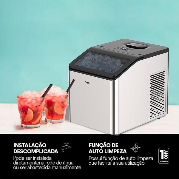 Imagem de Máquina De Gelo 35Kg Inox Ice Compact EMG35 220V - EOS