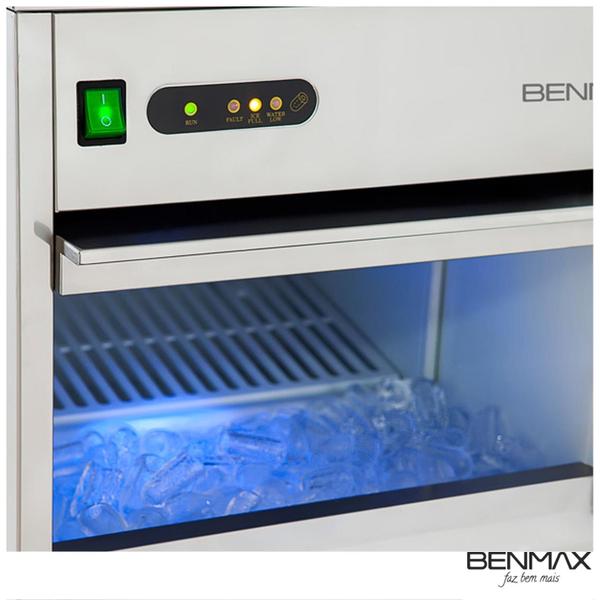 Máquina de Gelo com Capacidade de 50kg Super Ice Benmax - BMGX50-07 Imagem de Máquina de Gelo com Capacidade de 50kg Super Ice Benmax - BMGX50-07