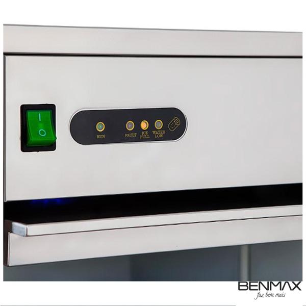 Máquina de Gelo com Capacidade de 50kg Super Ice Benmax - BMGX50-07 Imagem de Máquina de Gelo com Capacidade de 50kg Super Ice Benmax - BMGX50-07