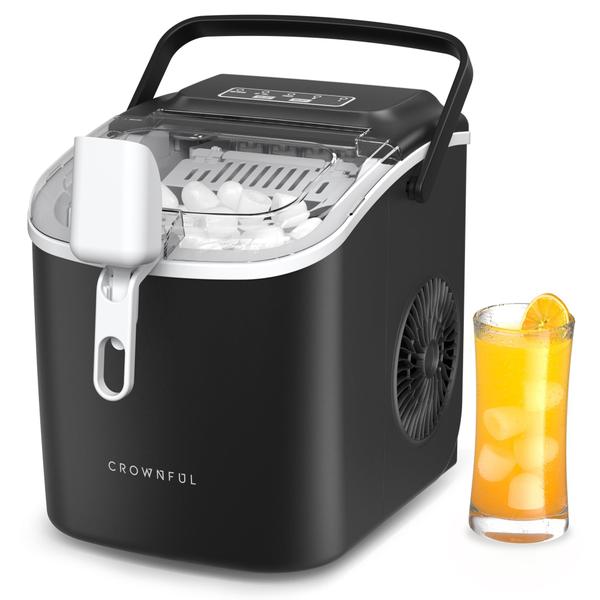 Imagem de Máquina de gelo CROWNFUL Countertop portátil autolimpante 12kg/24h