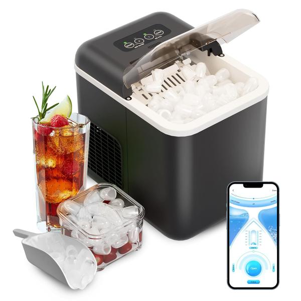 Máquina de gelo CSIHOP Nugget Smart Countertop 15 kg/24 horas Imagem de Máquina de gelo CSIHOP Nugget Smart Countertop 15 kg/24 horas