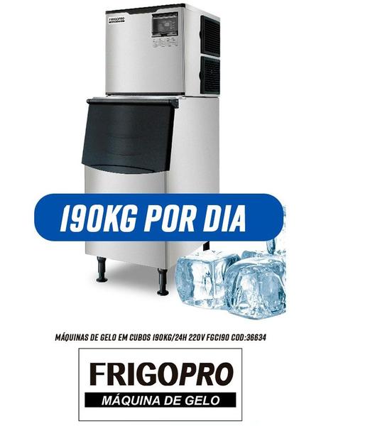 Imagem de Máquina de Gelo em Cubos 190Kg/24h 220V FGC190 Frigopro