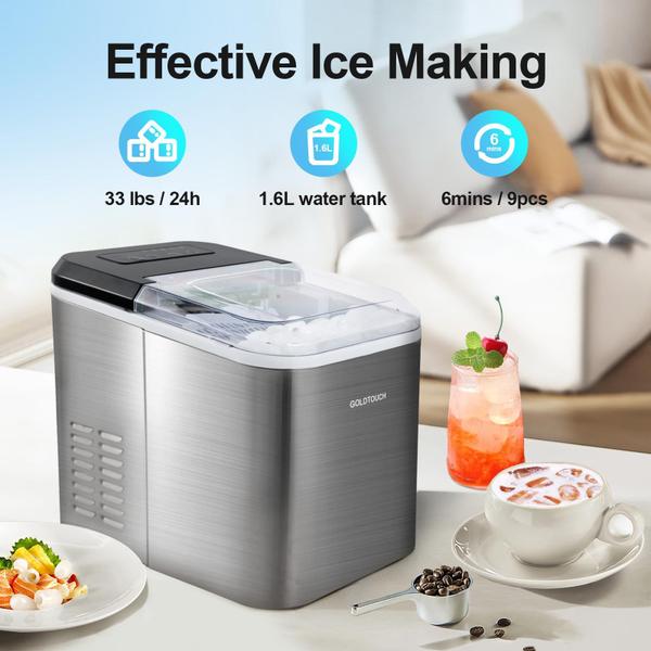 Imagem de Máquina de gelo Goldtouch Countertop 9 Ice em 6 min 15kg/24h