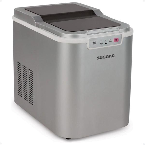 Máquina De Gelo Ice Maker Prata 120w Suggar Imagem de Máquina De Gelo Ice Maker Prata 120w Suggar