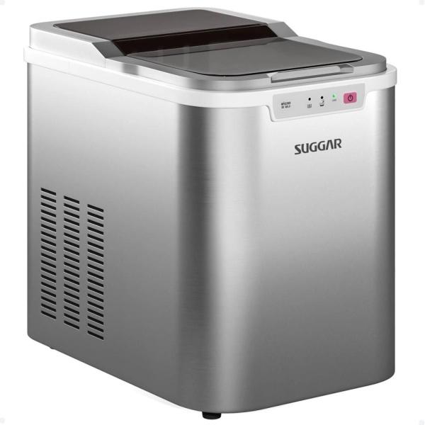 Máquina De Gelo Ice Maker Prata 120w Suggar Imagem de Máquina De Gelo Ice Maker Prata 120w Suggar
