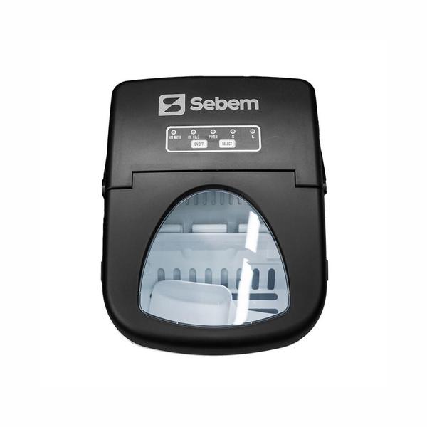 Máquina de Gelo Portátil Sebem Preta 2 litros 12kg Imagem de Máquina de Gelo Portátil Sebem Preta 2 litros 12kg
