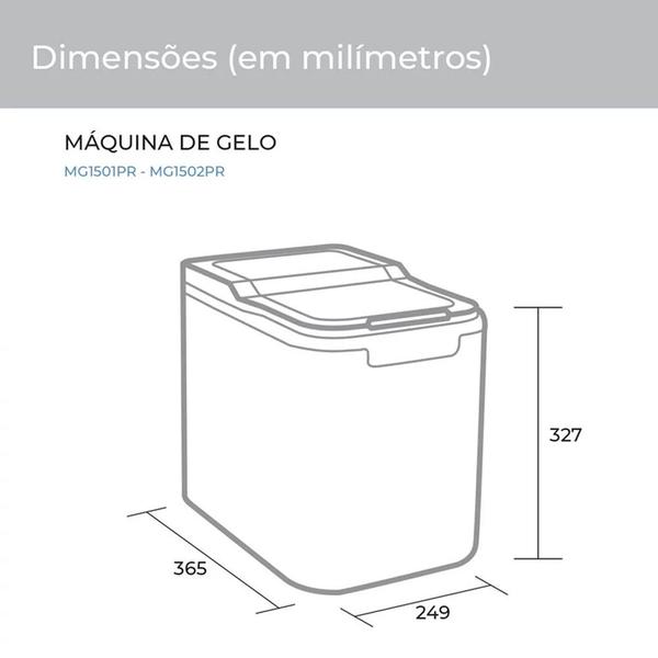 Máquina de Gelo Suggar 12kg MG150 Imagem de Máquina de Gelo Suggar 12kg MG150