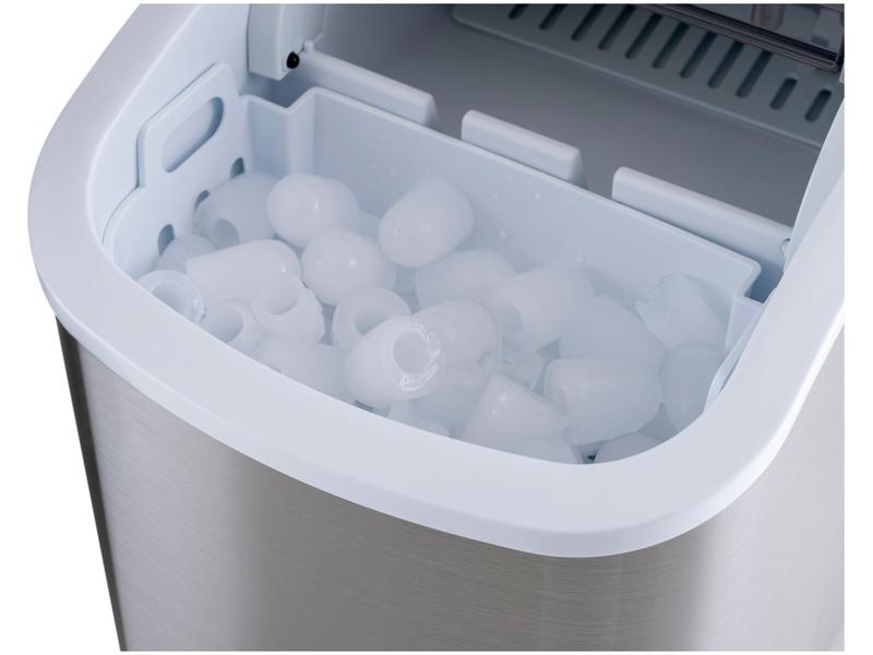 Máquina de Gelo Turbo Ice Premium MG-12-GI Mondial 12kg Cinza Imagem de Máquina de Gelo Turbo Ice Premium MG-12-GI Mondial 12kg Cinza