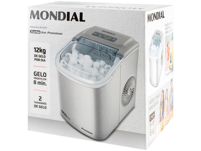 Imagem de Máquina de Gelo Turbo Ice Premium MG-12-GI Mondial 12kg Cinza