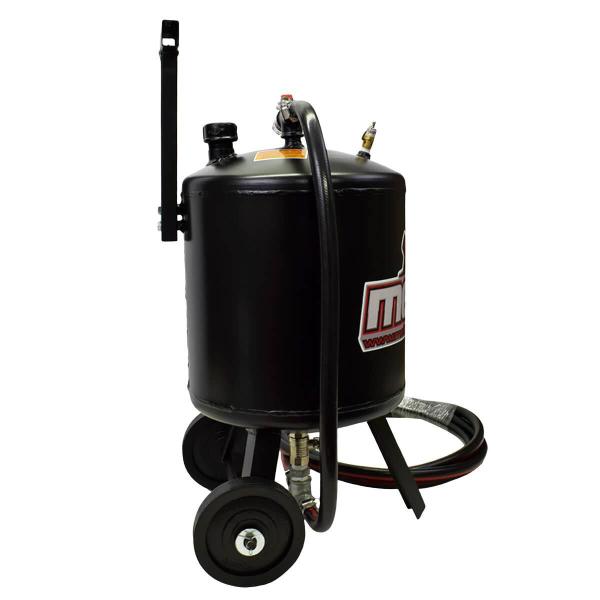 Máquina De Jato De Areia Para 50Kg Com Rodas - Mellters Máquinas Imagem de Máquina De Jato De Areia Para 50Kg Com Rodas