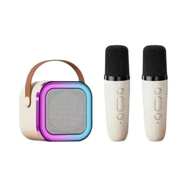 Máquina de Karaokê Portátil com Bluetooth e Microfones Sem Fio - Sistema de Alto-Falantes 53 PA Imagem de Máquina de Karaokê Portátil com Bluetooth e Microfones Sem Fio - Sistema de Alto-Falantes 53 PA