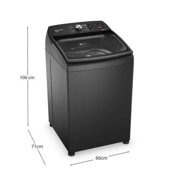 Imagem de Máquina de Lavar Brastemp 16kg Cinza Platinum com Tecnologia Flex Wash e Ciclo Tira Manchas Advanced - BWY16A9