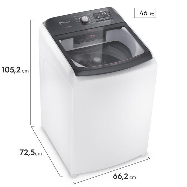 Imagem de Máquina de Lavar Electrolux 17kg Premium Care LEC17 com Cesto Inox Branca 220V