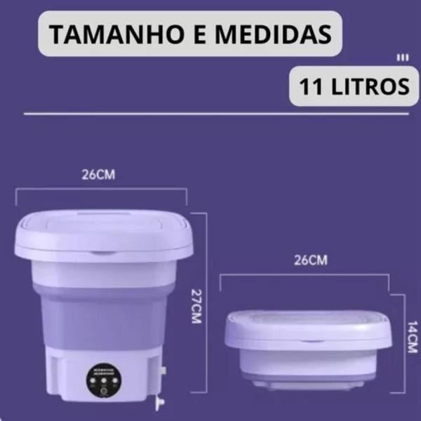 Imagem de Máquina de Lavar Mini Portátil Azul