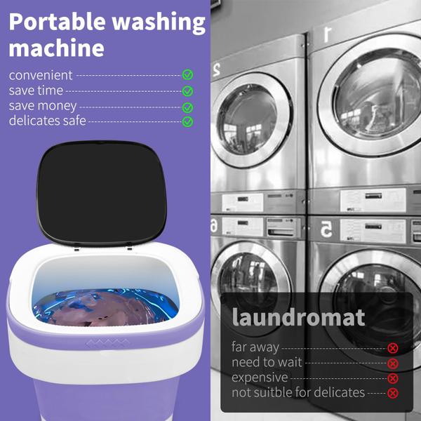 Imagem de Máquina de lavar portátil FADSKKJ 15L Mini Washer com centrifugação