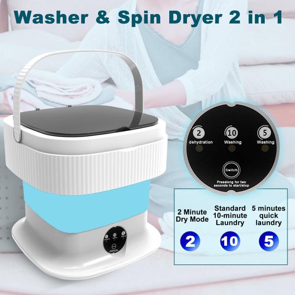 Imagem de Máquina de lavar portátil kwiwis 15L Dobrável Mini Washer