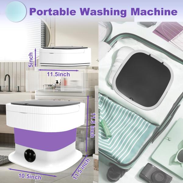 Imagem de Máquina de lavar portátil suwui Mini Washer 15L Purple