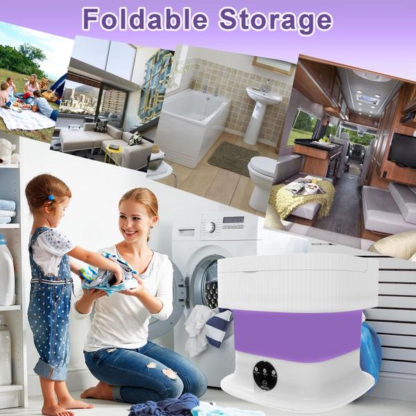 Imagem de Máquina de lavar portátil suwui Mini Washer 15L Purple