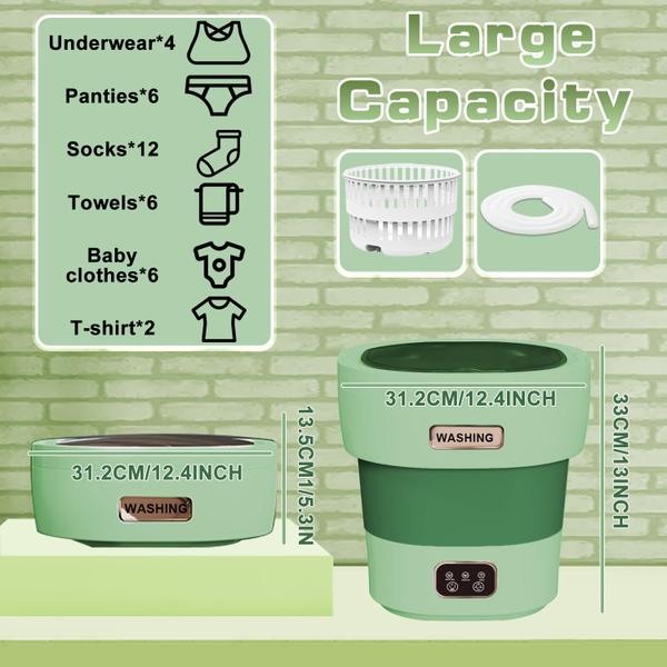 Imagem de Máquina de lavar portátil YLTIMER 18L de grande capacidade verde