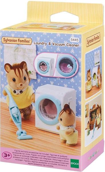 Imagem de Maquina de lavar roupa e Aspirador de po - Sylvanian Families EPOCH MAGIA