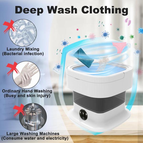 Imagem de Máquina de lavar roupa portátil suwui 15L Mini Laundry Washer