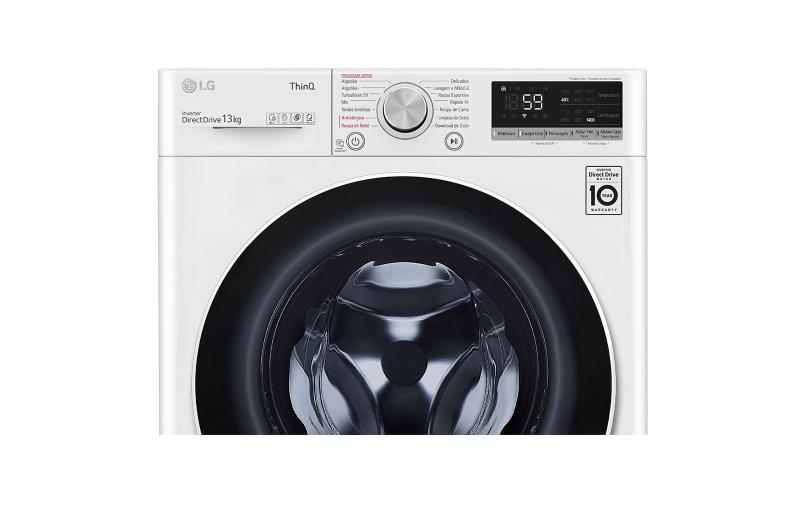 Imagem de Máquina de Lavar Smart LG VC4 13kg Branco com Inteligência Artificial AIDD - FV5013WC4  - 127v