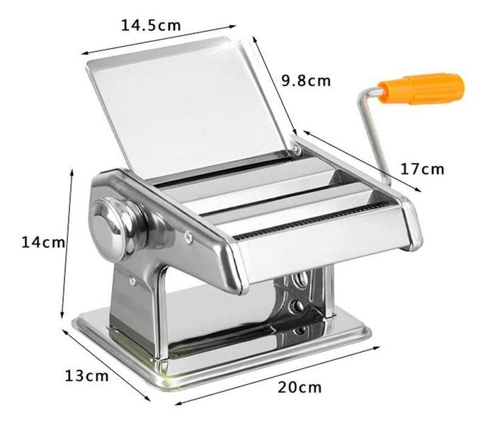 Imagem de Máquina De Macarrão Cilindro Aço Inox Massa Caseira Talharim