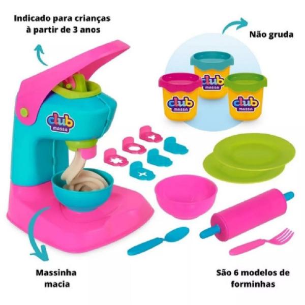 Imagem de Máquina de Massinha de Modelar Club Kit Le Chef c/Acessórios