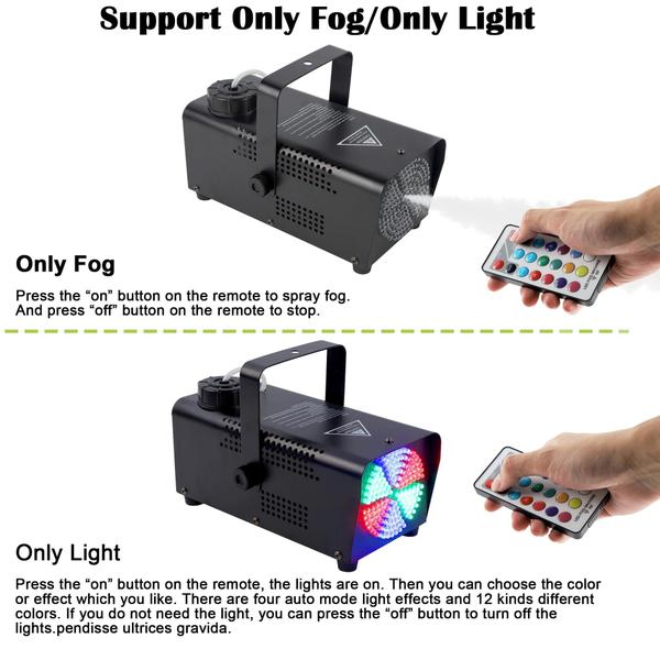 Imagem de Máquina de neblina ATDAWN com 126 luzes LED 520mL 500W