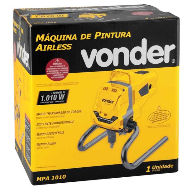 Imagem de Máquina de pintura airless 1.100 watts 3.000 psi - MPA 1010 - Vonder