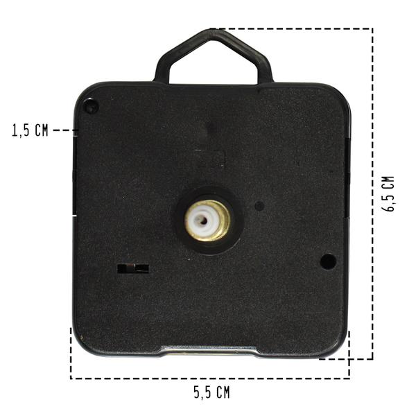 Imagem de Máquina De Relógio 13mm Com Números E Ponteiros Pequenos Com 5 Kits