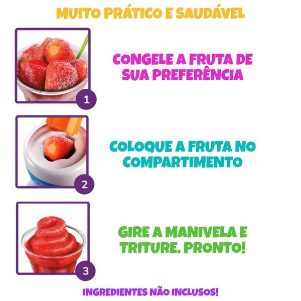 Imagem de Máquina De Sorvete Frosty Fruit Kit Chef Sorveteria Infantil