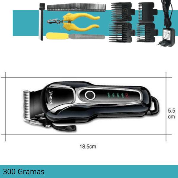 Imagem de Máquina de Tosa Kemei KM-1991  Cortador Profissional Sem Fio, Ideal para Pets